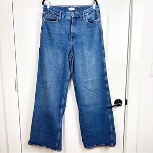 Good American Blue Flare & Wide Leg Jeans